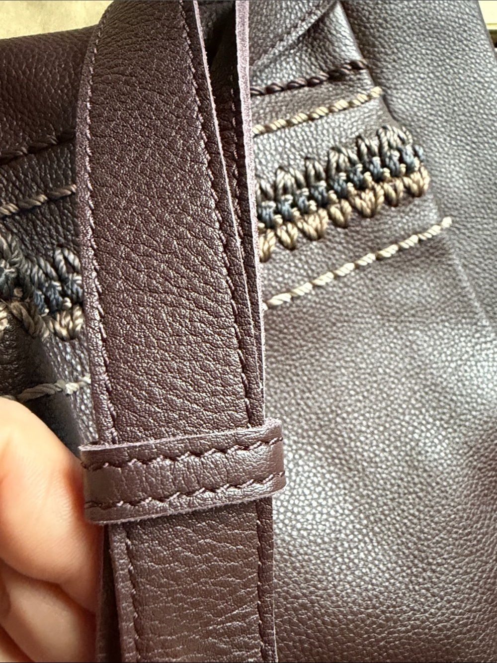NWOT The Sak Melrose Leather Crossbody Bag Dark Brown Adjustable Strap - Picture 10 of 12